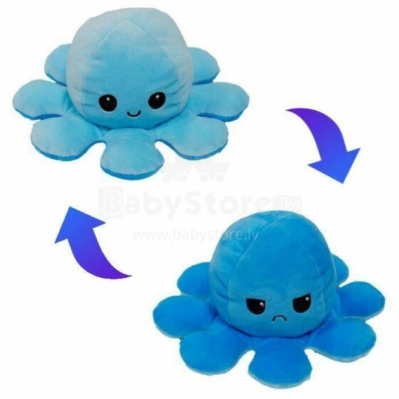 Atgriezenisks emociju astoņkājis, zils