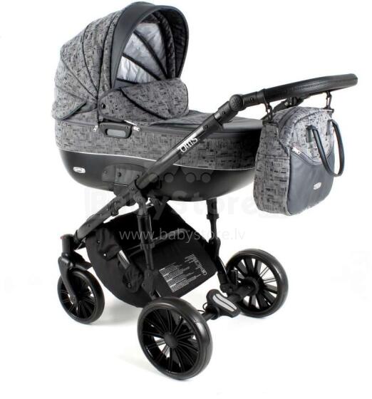 Adbor Ottis Black Art.Ob-07 Universālie bērnu 3 vienā ratiņi