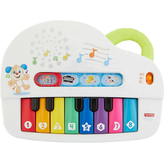 Fisher Price Baby Keyboard Art.10787346 Bērnu klavierītes (ar gaismas un skaņas efektiem vācu valodā)