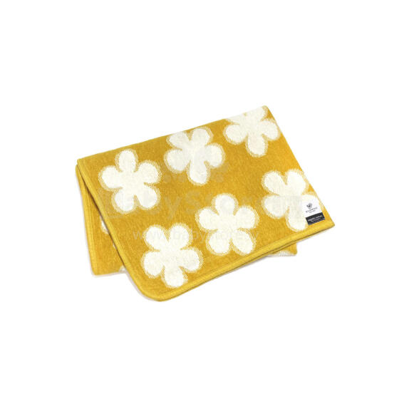 Organic Cotton Art.140657 Yellow Детское одеяло-покрывало из натурального органического хлопка 90х140см