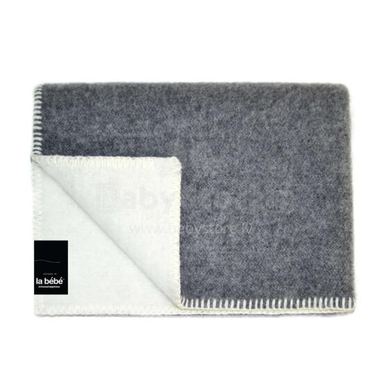 La bebe™ Lambswool 100x140 Art.140662 Grey/White 100x140 cm