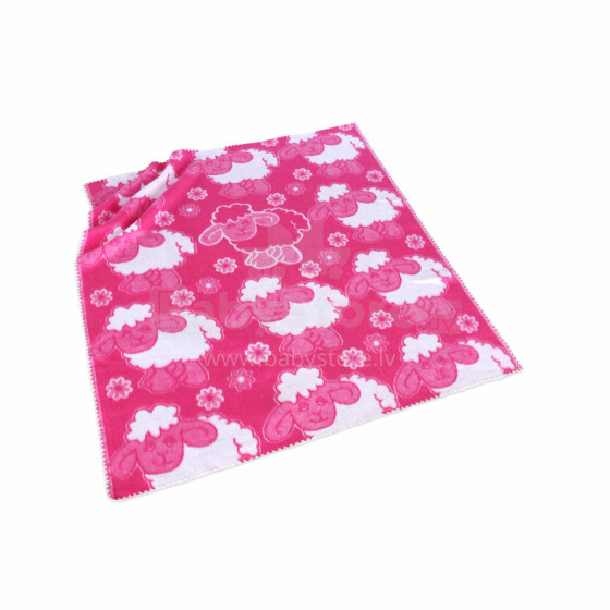 Kids Blanket Cotton  Art.G00011 Pink Sheep Mėlynas pledas / antklodė vaikams 100x140cm, (B kokybės kategorija)