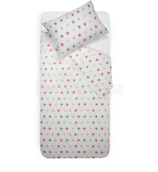 Kids Bedding Set Saldus Sapnas Art.G02454 Stars  Хлопковое постельное белье из 3-х частей 100x140 (+5см)