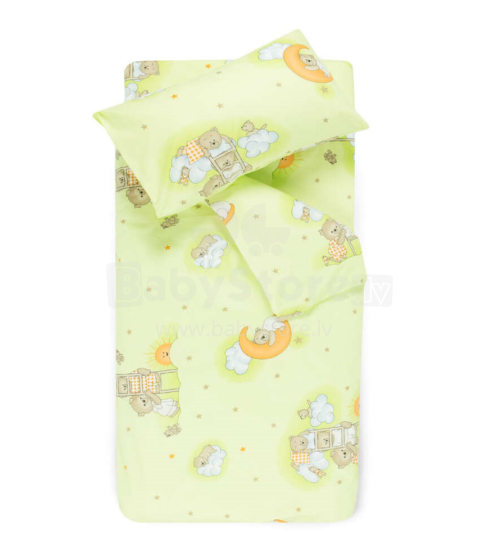 Kids Bedding Set Art.G02454 Teddy Kokvilnas gultas veļas komplekts no 3 daļam 100x140 (+5сm)