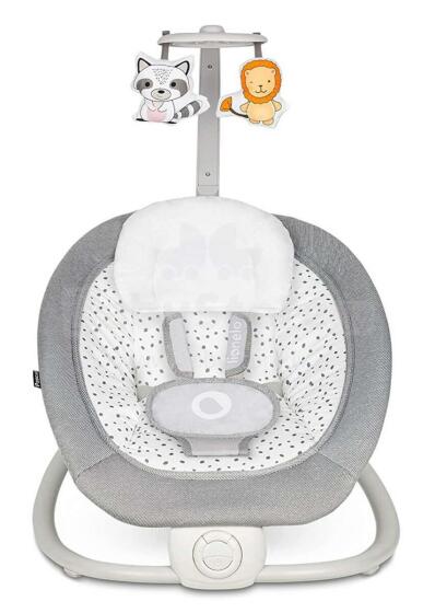 Lionelo Pascal Art.165800 Grey Scandi Šūpuļkrēsls