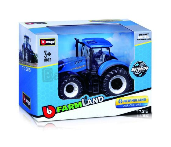 BBURAGO 10cm lauksaimniecības traktors, assort., 18-31610