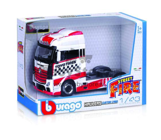 BBURAGO 1:43 hauler Custom Cabs, assort., 18-32200