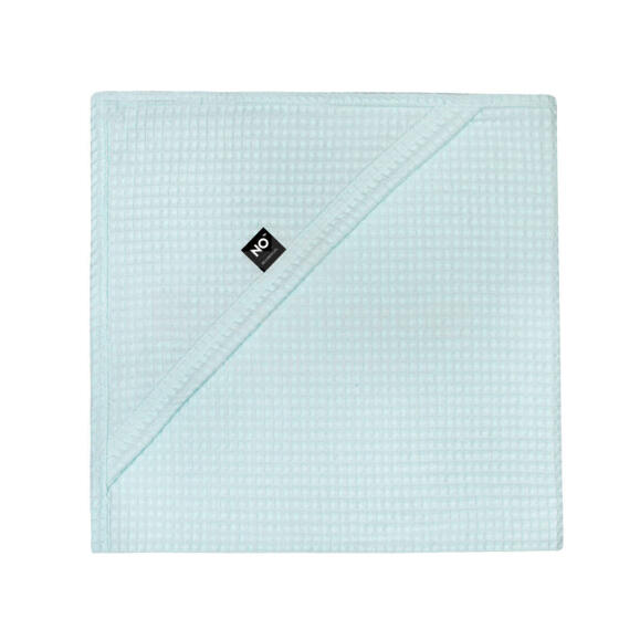 La Bebe™ NO Baby Towel  Art.141195 Mint  Вафельное полотенце  детское с капюшоном  75x75см