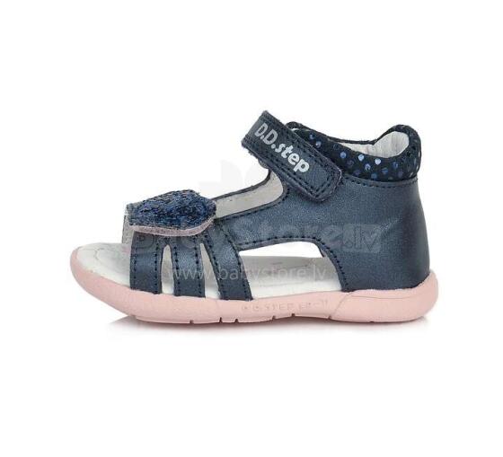 D.D.Step (DDStep) Art.AC048-297BM Navy  Экстра комфортные сандалики для девочки (26-30)