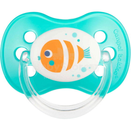 Canpol Babies Art.22/606 Fizioloģisks lateksa knupis māneklītis ar vāciņu 0-6m (B)