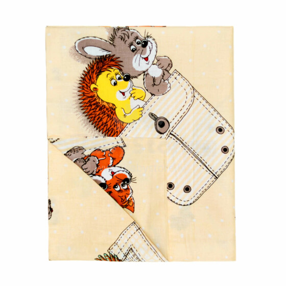 UR Kids Bedding Art.141353 Hedgehog  Детский пододеяльник из 100% хлопка 140x100cm