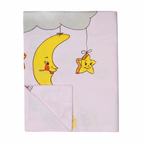 UR Kids Bedding Art.141368 Rabbit Pink Детский пододеяльник из 100% хлопка 140x100cm