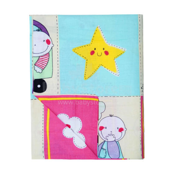 UR Kids Bedding Art.141371 Stars Bērnu virspalags no kokvilnas 140x100cm