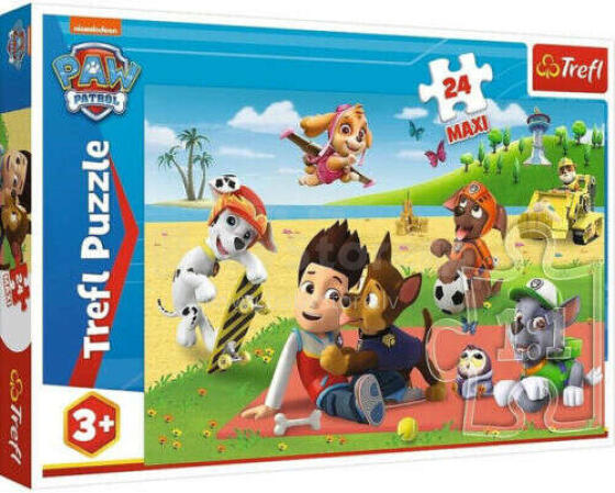 TREFL PAW PATROL Puzle 15 Ķepa Patruļa, 24 gab.
