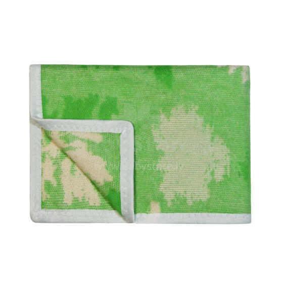 UR Kids Blanket Cotton Art.141499 Trees Green Dabīgas kokvilnas pleds/sega bērniem 75x100cm