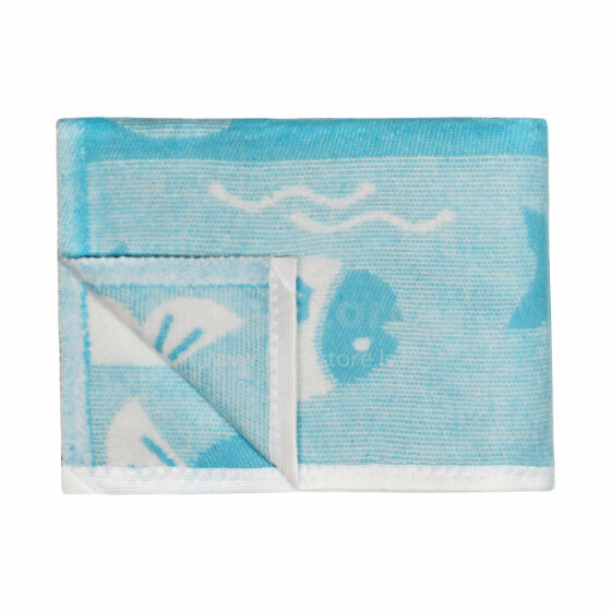 UR Kids Blanket Cotton Art.141500 Boat Blue  Детское одеяло/плед из натурального хлопка 75x100см