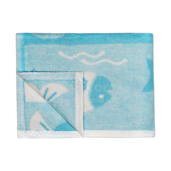 UR Kids Blanket Cotton Art.141500 Boat Blue  Детское одеяло/плед из натурального хлопка 75x100см