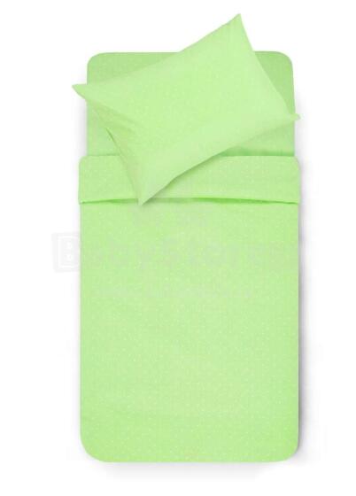 Kids Bedding Set Art.G02454 Polka Dots Green  Хлопковое постельное белье  из 3-х частей 100x140 (+5см)