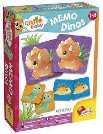 Carotina Baby Memo Dino Art.92505  Attīstoša spēle Atmiņa