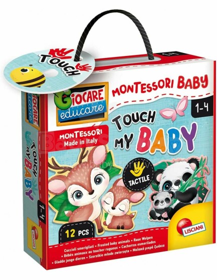 Lisciani Giochi Monstessori Baby Touch Art.92673  Настольная игра Монтессори