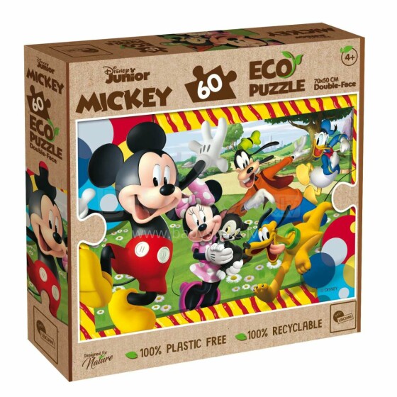 Lisciani Giochi Eco Puzzle Mickey Mouse Art.91850  Liela puzle,60 gab