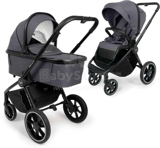 Muuvo Quick 3.0 Art.141659 Iron Graphite Bērnu rati(ratiņi) 2 vienā