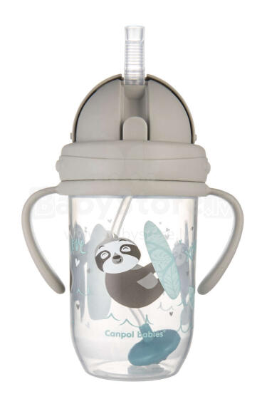 CANPOL BABIES EXOTIC ANIMALS Art,56/606 Grey learning mug 6m+, 270ml