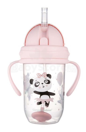 CANPOL BABIES EXOTIC ANIMALS Art.56/606 Pink обучающая кружка 6м+, 270мл