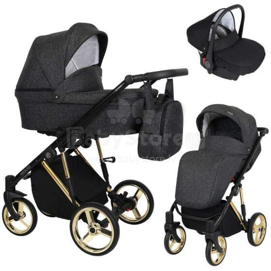 Kunert Molto Premium  Art.MO-03 Black  Universālie rati 3in1