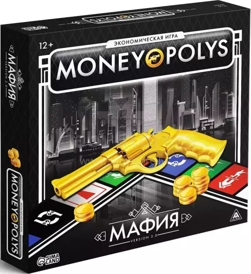 Kids Book Art.142194 Настольная экономическая игра - Money Polys. Мафия(русск.яз)