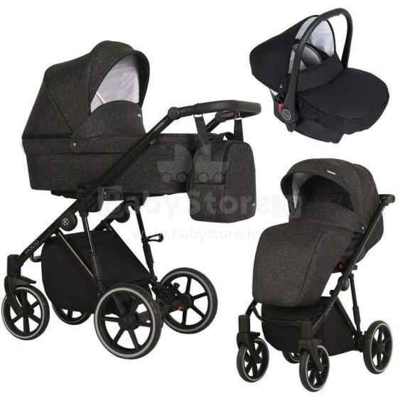 Kunert Molto  Art.MO-03 Black Universālie rati 3in1