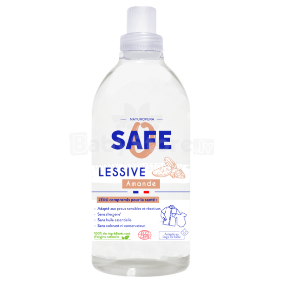 Safe Lessive Art.142340 Veļas mazgāšanas līdzeklis ar mandeļa smaržu, 1L