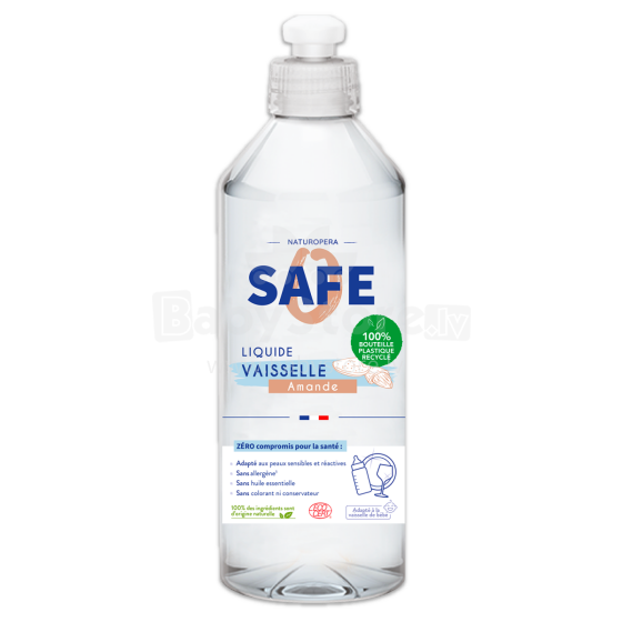 Safe Vaisselle Art.142343 Trauku mazgāšanas līdzeklis ar mandeļu smaržu ,500ml