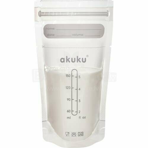 Akuku Art.A0011 Bags for collecting and storing breast milk 150 ml