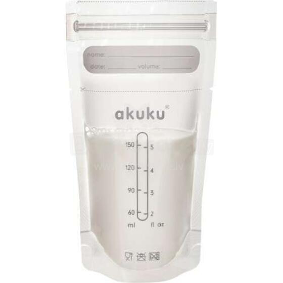 Akuku Art.A0011 Bags for collecting and storing breast milk 150 ml