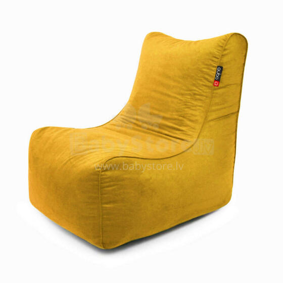 Qubo™ NEW BURMA Mustard VELVET FIT sēžammaiss (pufs)