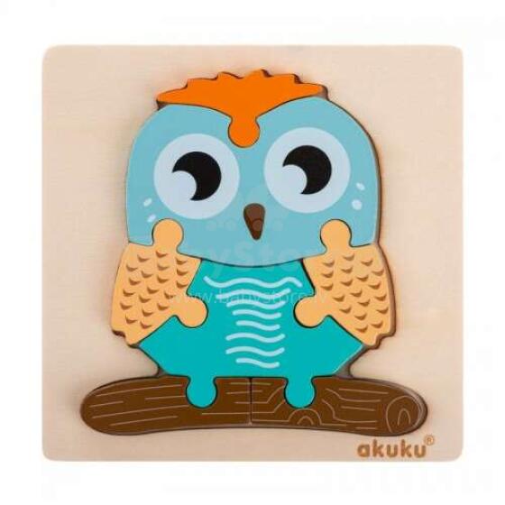 Akuku Wooden Puzzles Art.A0601 Bērnu koka puzle