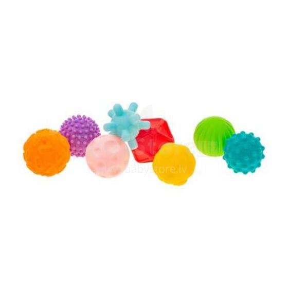 Akuku Sensory Balls Art.A0452 Masāžas-sensoru bumbu komplekts (8 gab.)