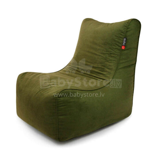 Qubo™ NEW22 BURMA Moss VELVET FIT beanbag