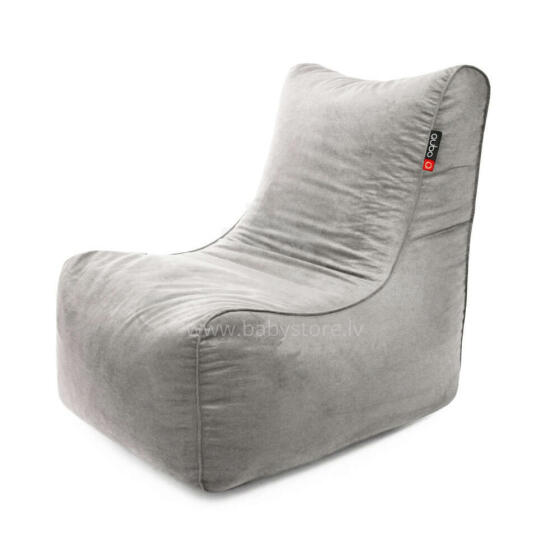 Qubo™ NEW22 BURMA Silver VELVET FIT beanbag