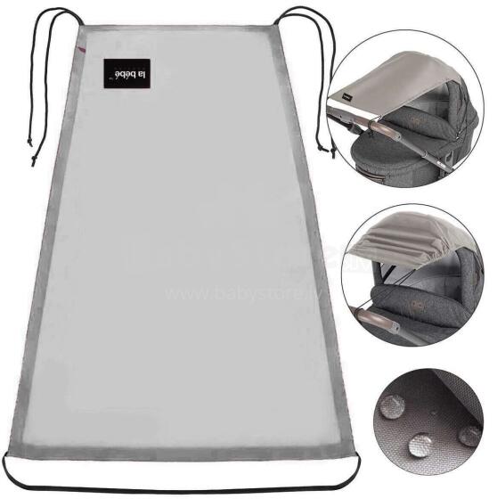 Visor Universal Art.142532 Silver Universāls saules sargs (aizsargs) bērnu ratiem un autokrēsliem +DĀVANĀ funkcionālā somiņa no ūdeni atgrūdošā auduma