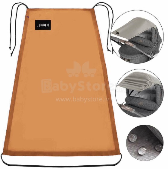 La bebe™ Visor Art.142605 Apricot Universal stroller visor+GIFT mini bag