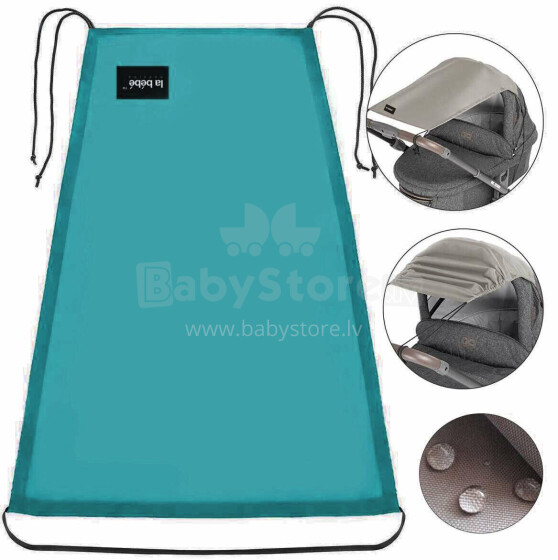La bebe™ Visor Art.142606 Aqua Universal stroller visor+GIFT mini bag