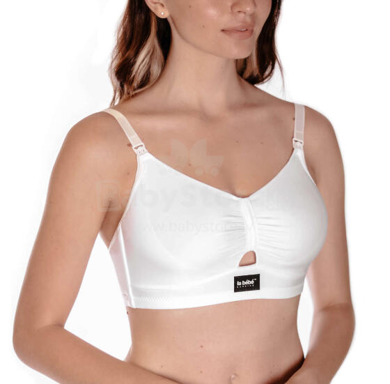 La bebe™ Nursing Bra Bella Art.19083 White Бюстгальтер для кормления c плотной чашечкой
