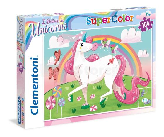 Clementoni Puzzle Unicorn Art.27109 Пазл Единорог,104 шт.