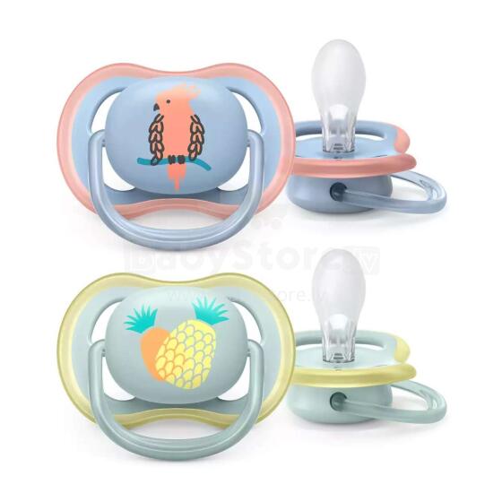 Philips Avent Ultra Air Deco Art.SCF085/12 Пустышка силиконовая 0-6м,(2 шт.)