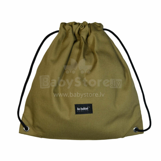 La bebe™ Sport Bag Art.142908 Khaki Сумка для игрушек и спортивных принадлежностей из 100% хлопка