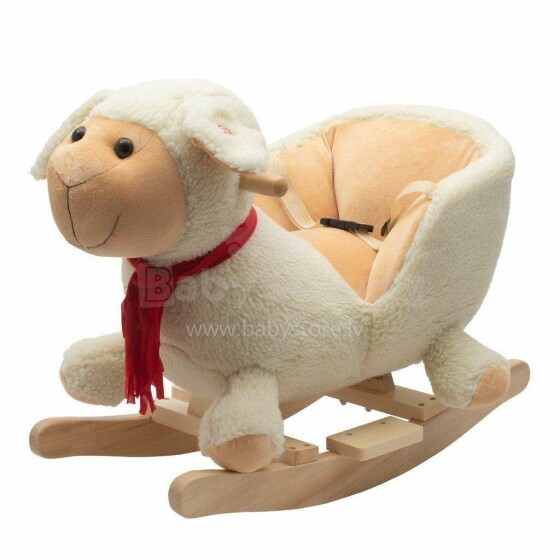 Caretero Rocking Sheep Chair Art.142932 Mīksts šūpuļzirdziņš ar muguriņas atbalstu (Šupuļzirgs)