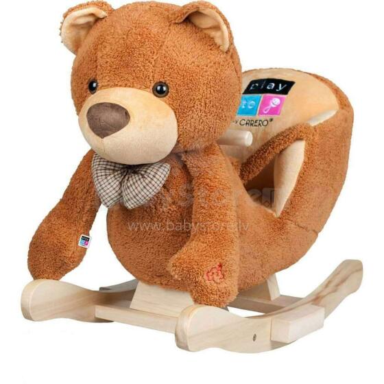 Caretero Rocking Bear Chair Art.142934 Mīksts šūpuļzirdziņš ar muguriņas atbalstu (Šupuļzirgs)