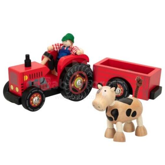 Woomax Wood Tractor Art.43621 Деревянный трактор